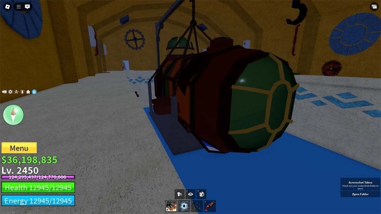 Como obter o submarino em frutas blox