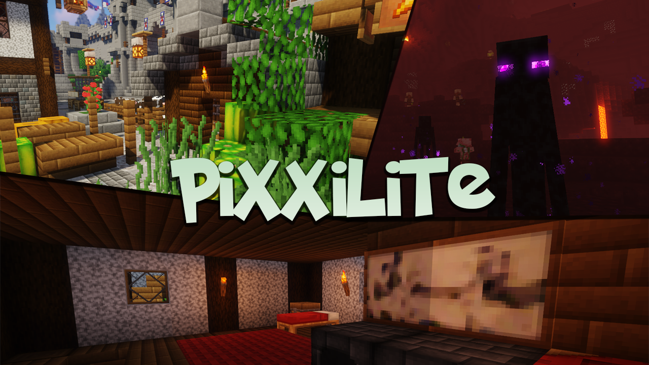 แพ็คทรัพยากร Minecraft Pixxilite