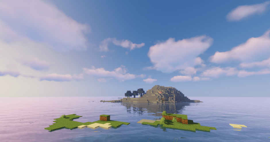 Mapa de la isla de supervivencia de Minecraft |