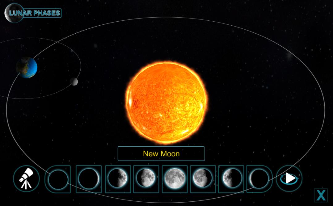 Phases Of Moon 3D