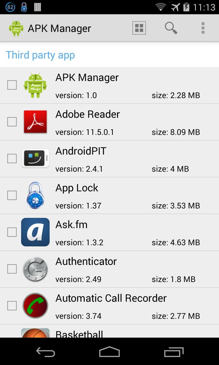 apk extractor - apk Manager