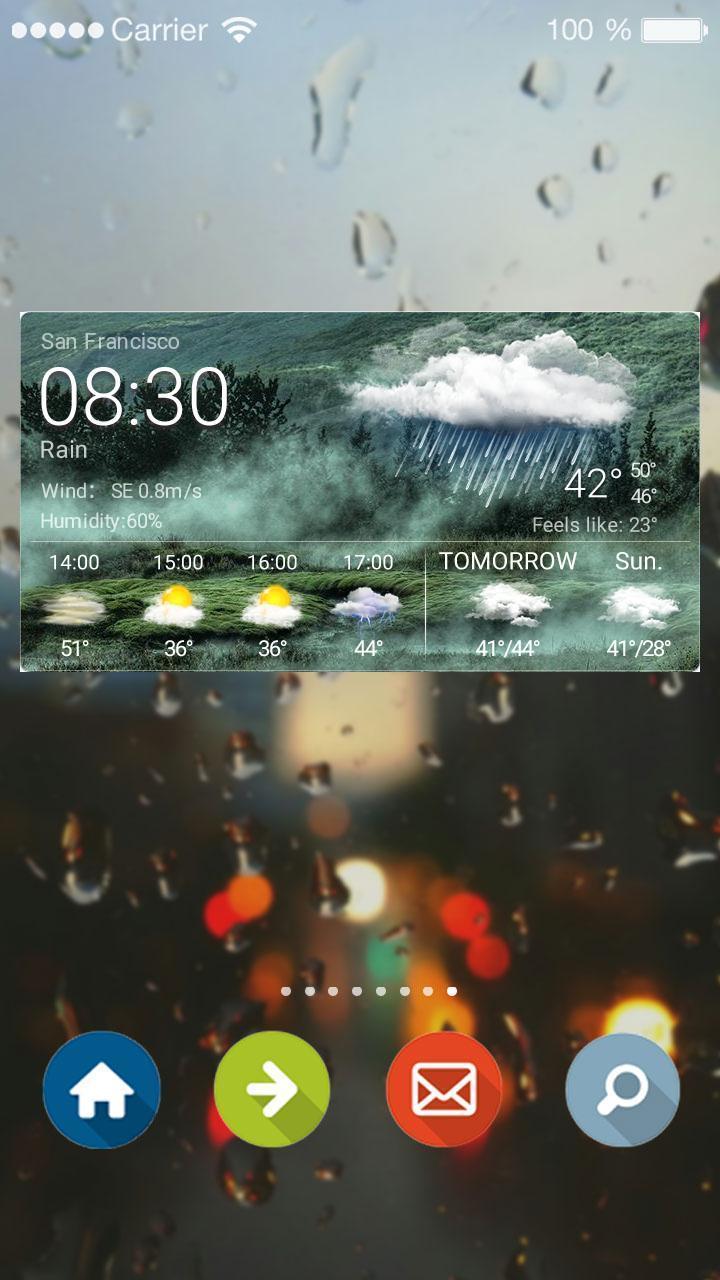 Daily Weather Report Widget