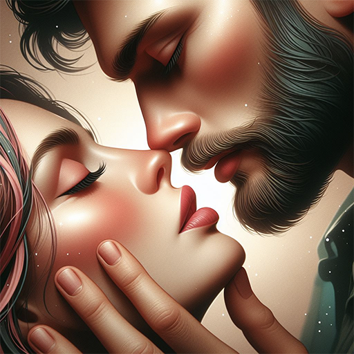 Couple Romantic Kiss Stickers