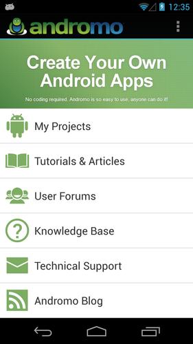 Andromo App Maker