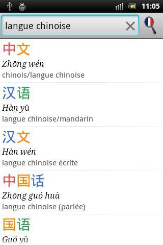 Chinese French Dictionary