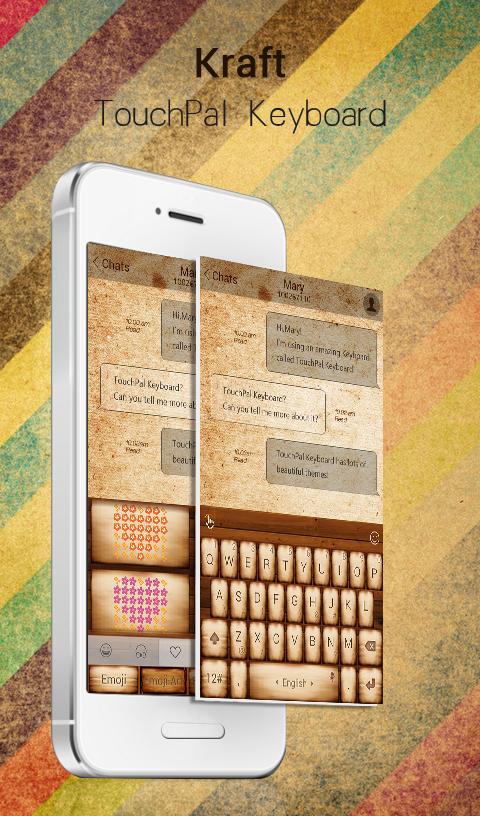 TouchPal Kraft emoji Theme