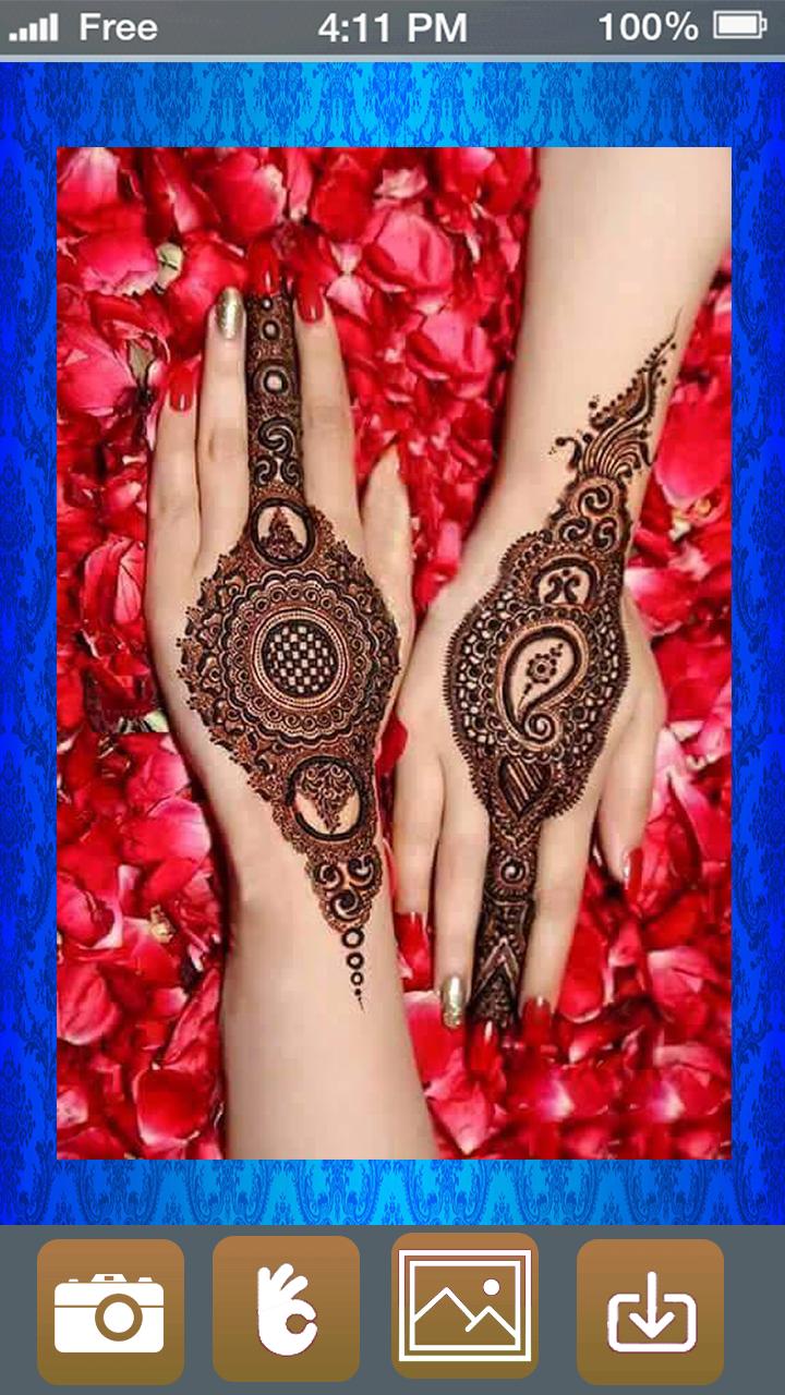 Mehndi Design Photo Editor - H