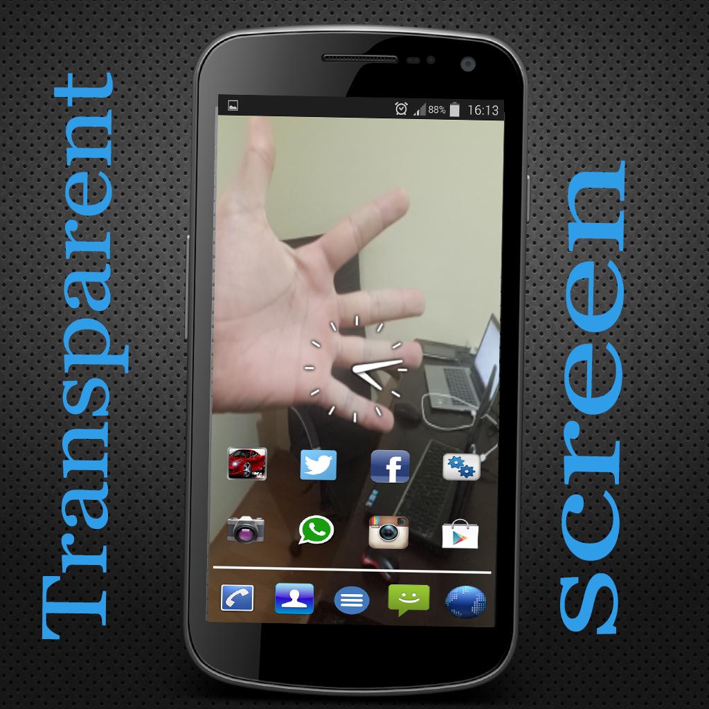 Transparet sreen launcher live