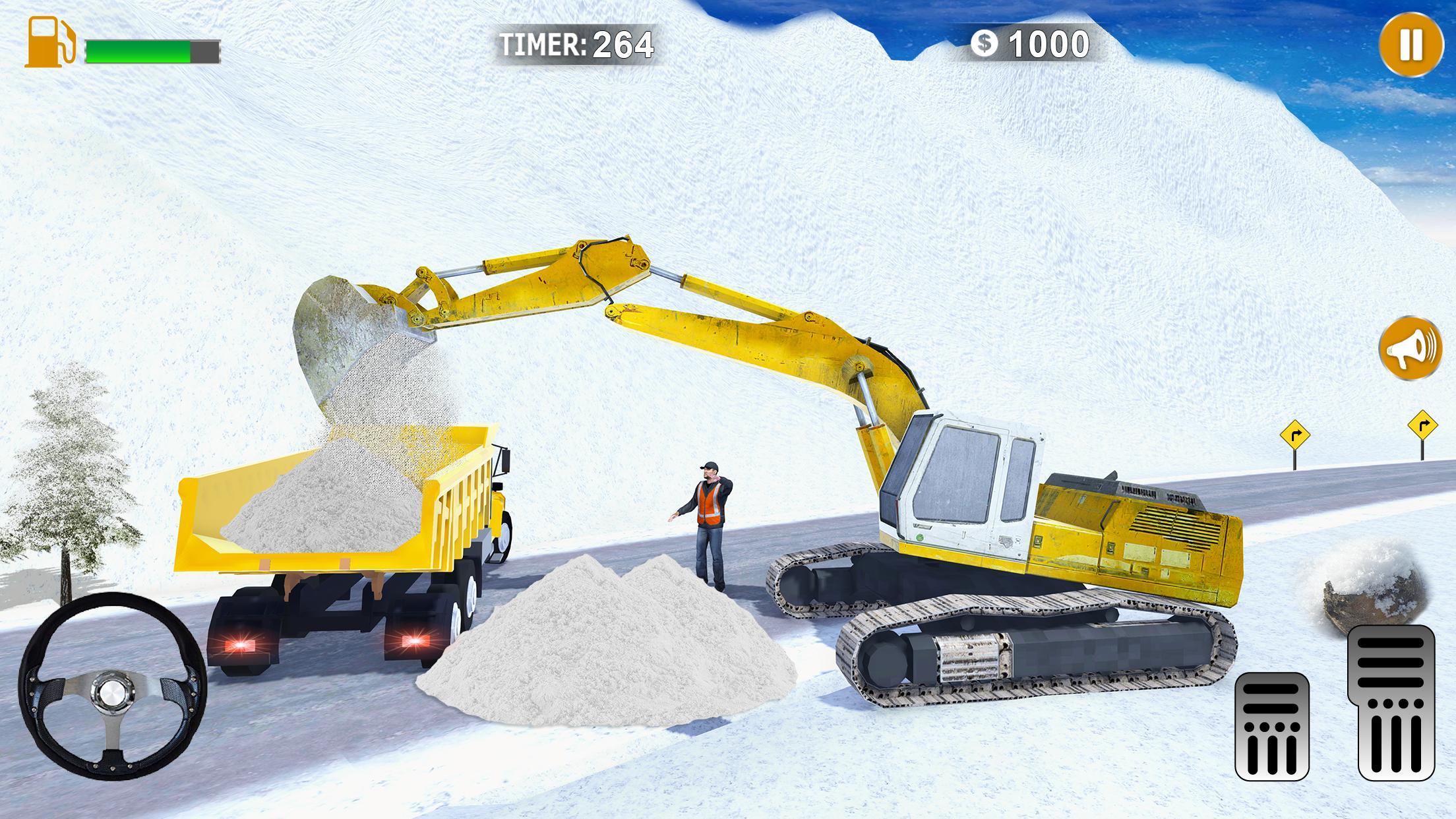 New Excavator 3d Games 2020- Offroad Snow Blower
