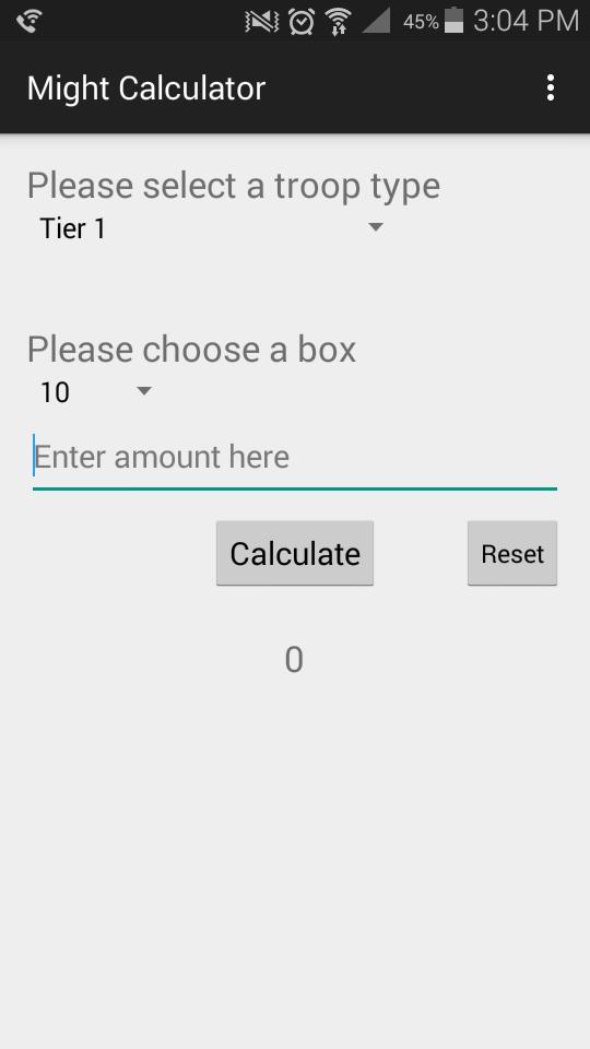 Boxed Might Calculator