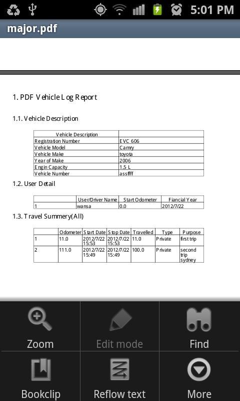PDF Driver's Log Book