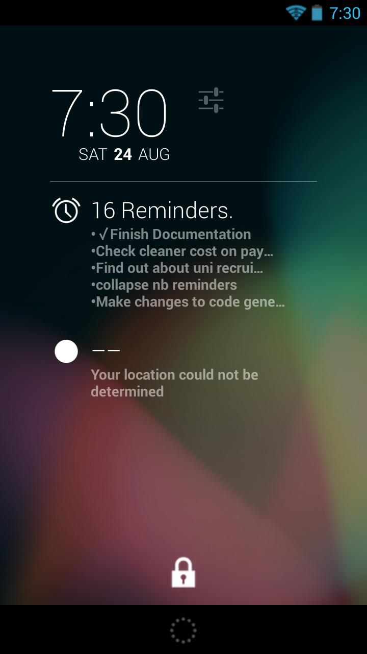 Evernote Dashclock Extension