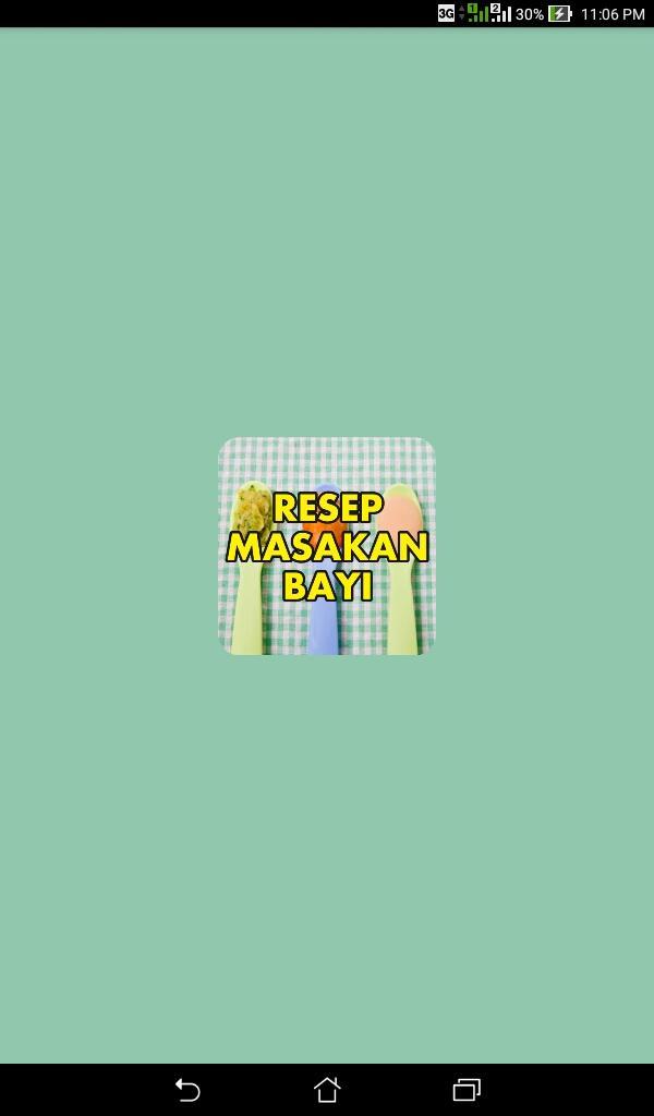 Resep Masakan Bayi