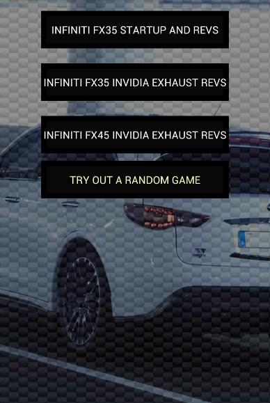 Engine sounds of FX35 FX45