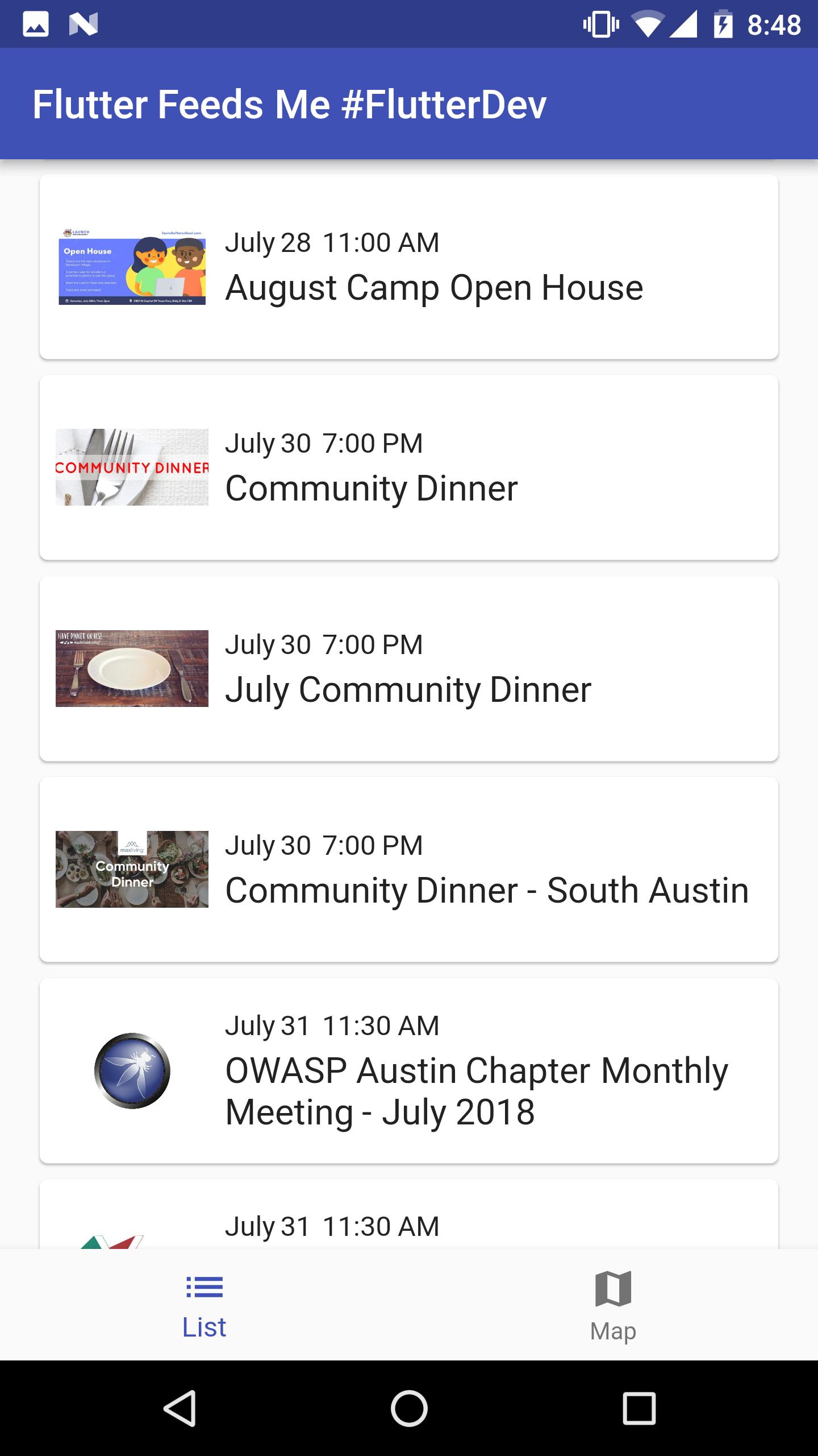 Flutter Feeds Me #FlutterDev