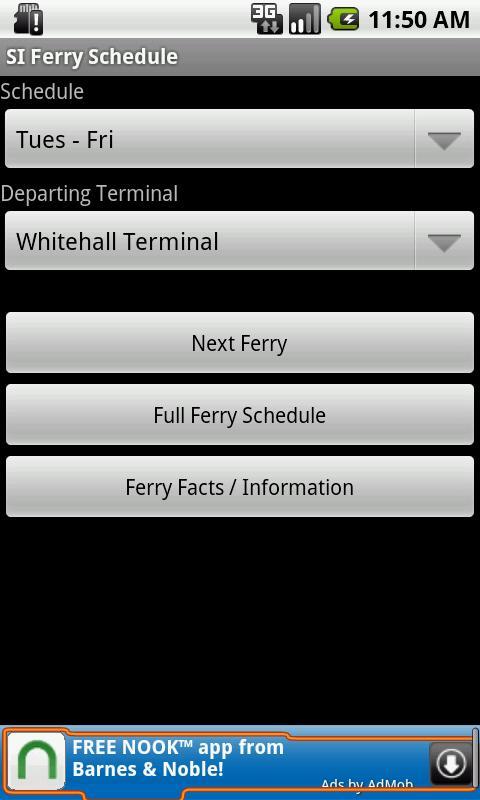 SI Ferry Schedule