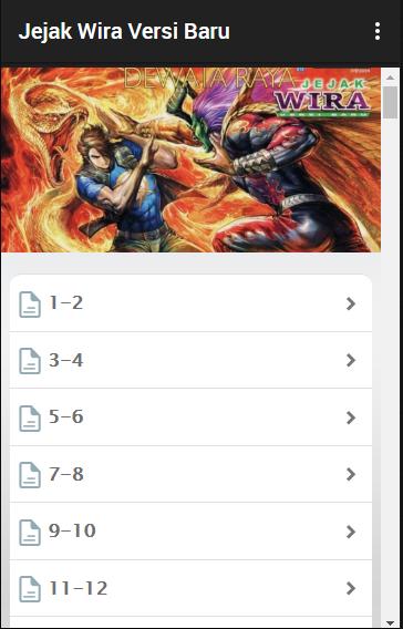 Komik Jejak Wira Versi Baru