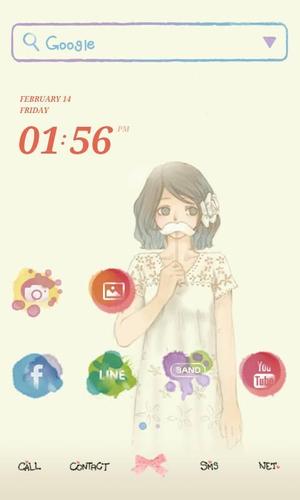 Fall In Luv LINELauncher theme