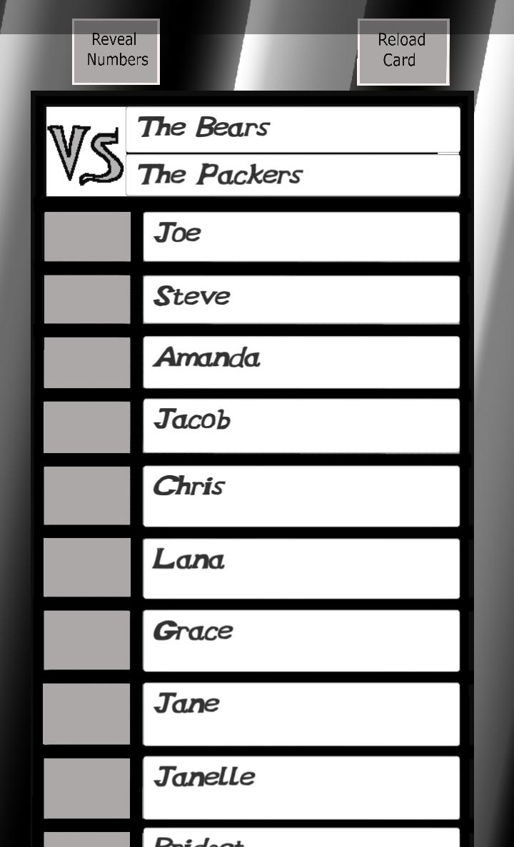 Sports Strip Card