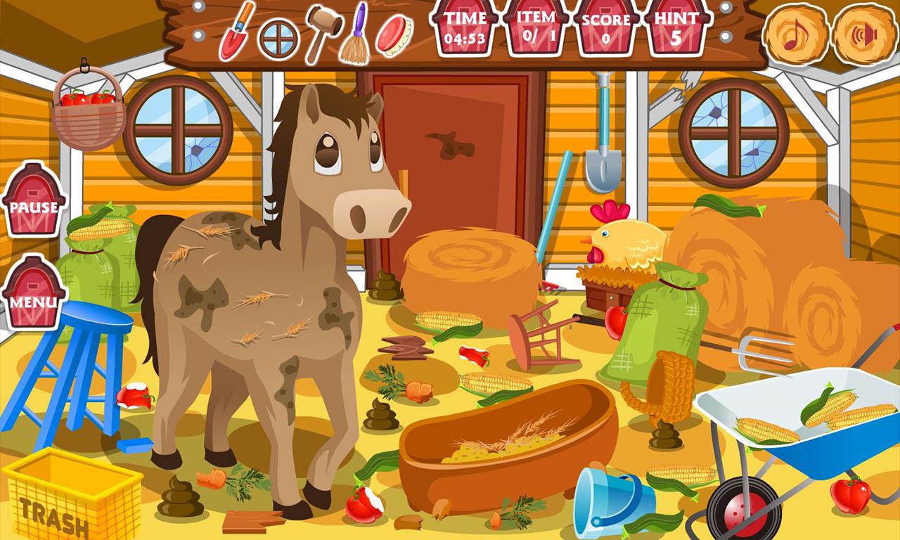 Clean up horse farm