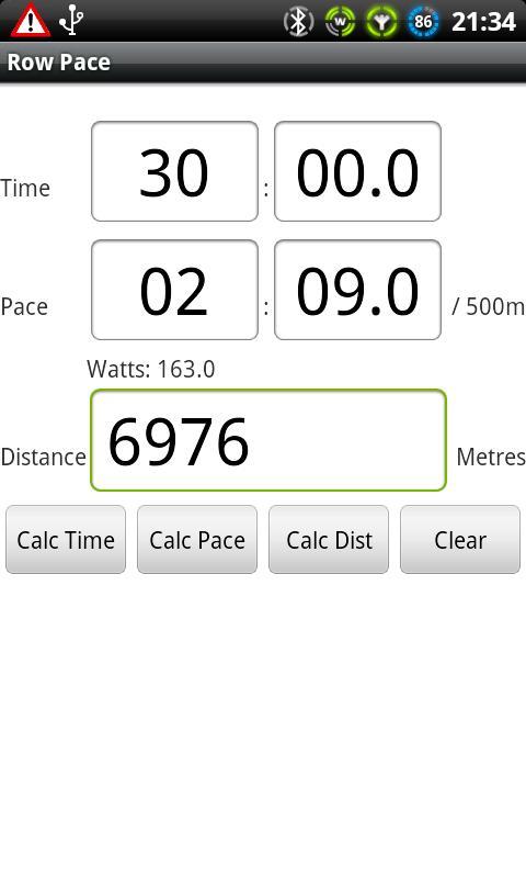 Row Pace
