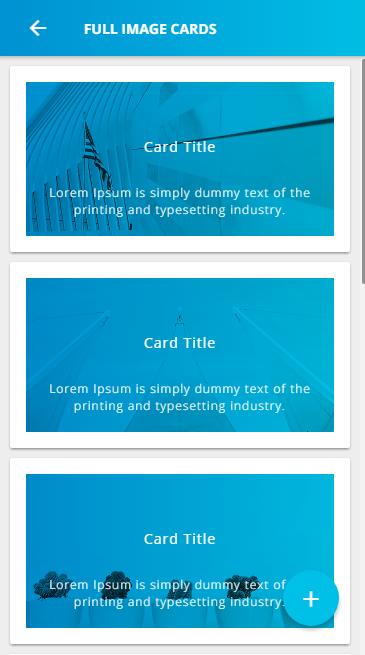 Ionic 3 Material Design UI Template - Blue Light