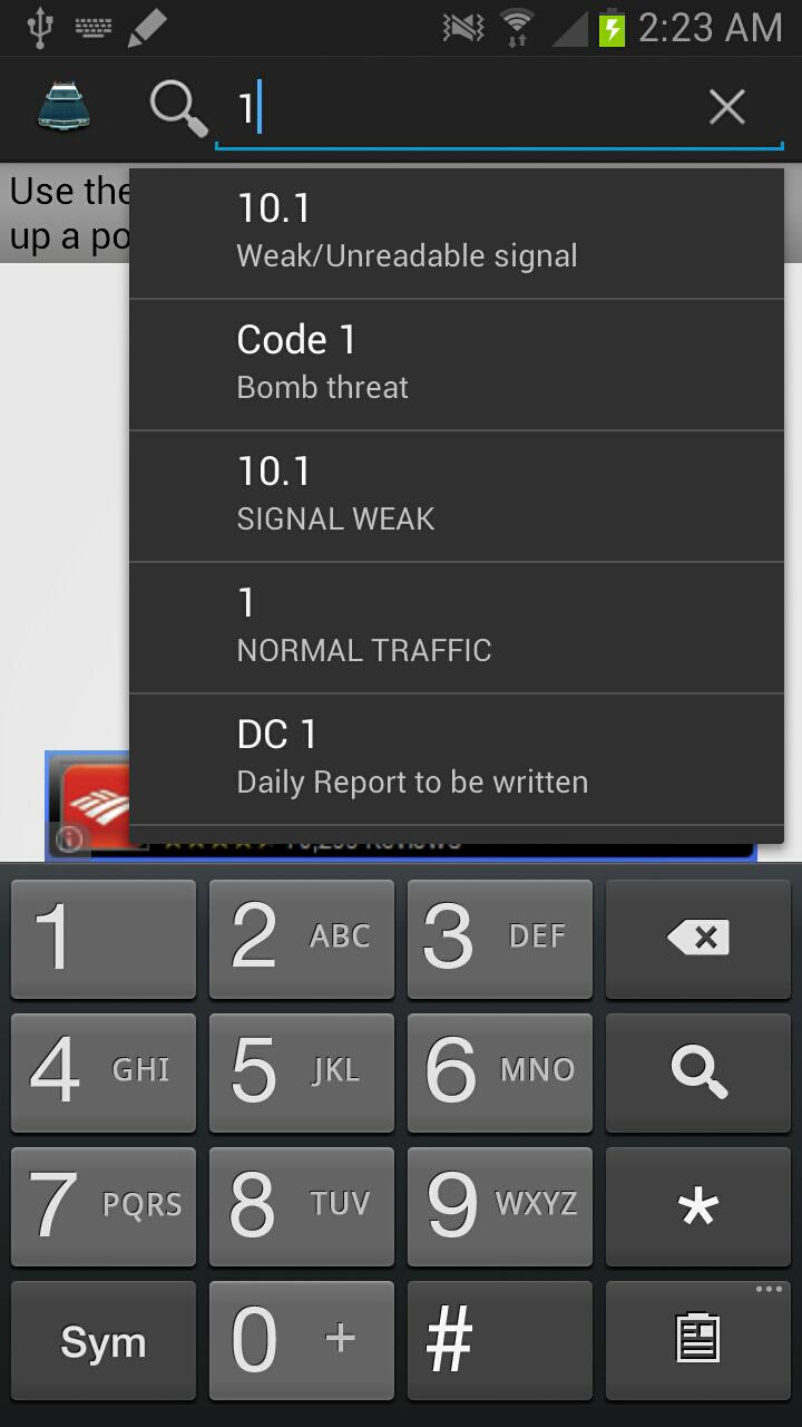 Police Scanner Radio Codes