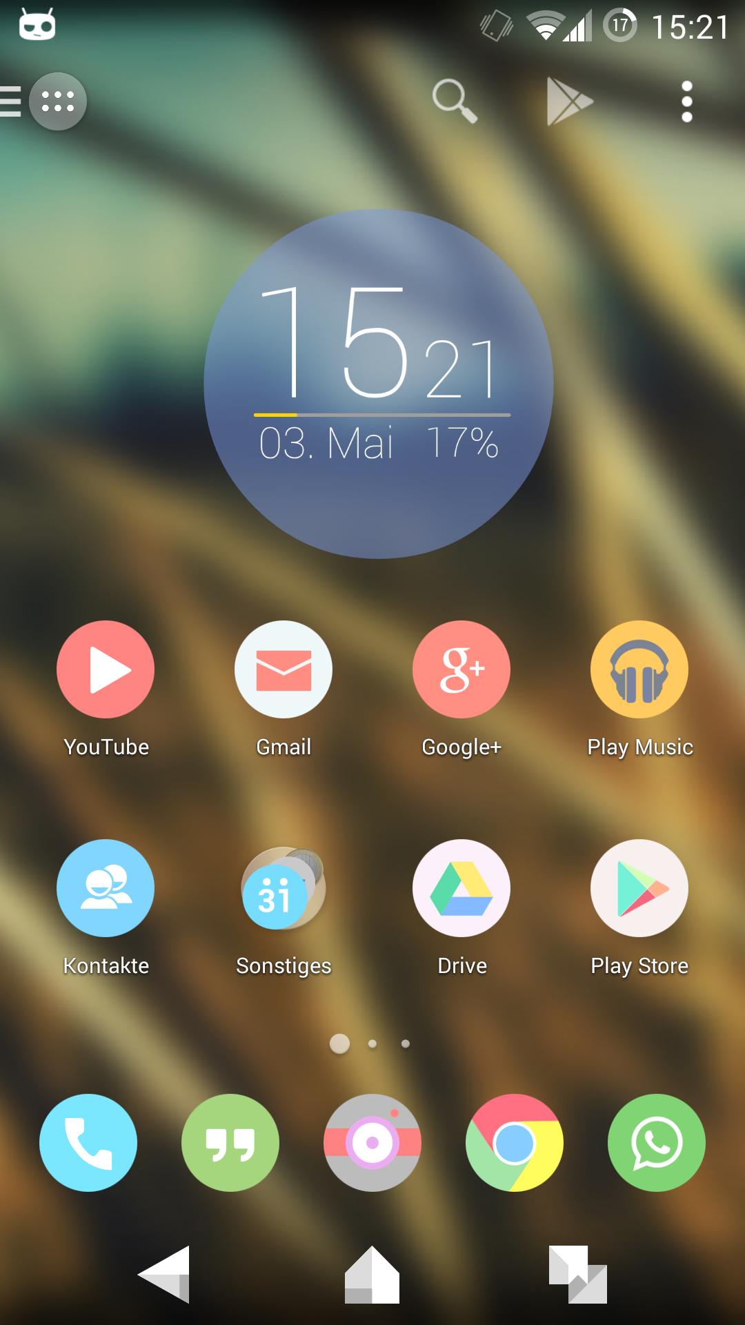 Flat Moonshine Clock - UCCW