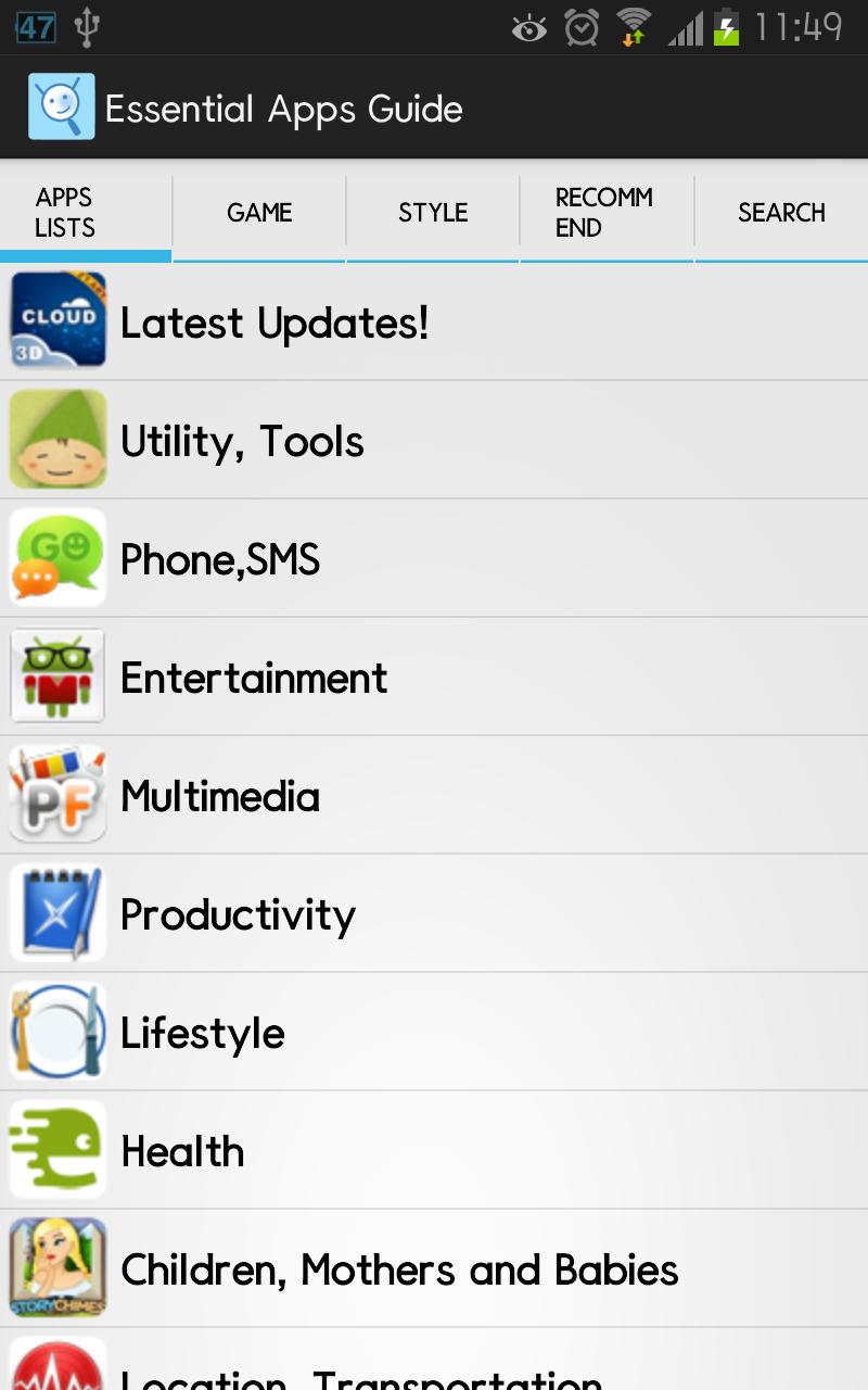 Essential Apps Guide